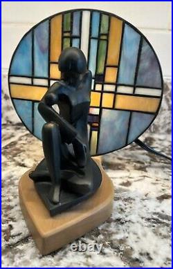 PAUL SAHLIN TIFFANYS Art Nouveau Style Glass Sculptural Accent Lamp night Light