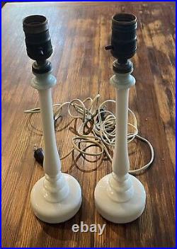 Pair Of Aladdin 12 Alacite Boudoir Lamps Vintage 1930's-1940's 12