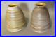 Pair of Steuben or Quezel Threaded Art Glass Table Lamp Shades