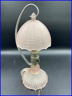 Pink Art Deco Lamp