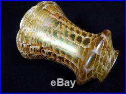 Quezal Glass Snakeskin Vintage Art Deco Glass Lamp Shade