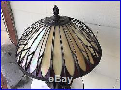Quoizel Colecction Stained Glass Arts Crafts Mission Lamp 21