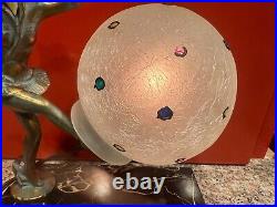 RARE Antique Art Deco Gerdago Pixie Harlequin Lamp 1920, LAST ONE