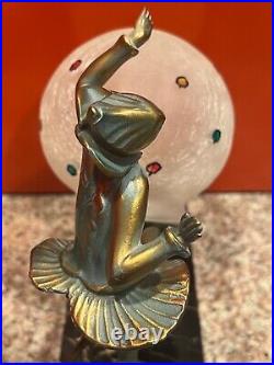 RARE Antique Art Deco Gerdago Pixie Harlequin Lamp 1920, LAST ONE