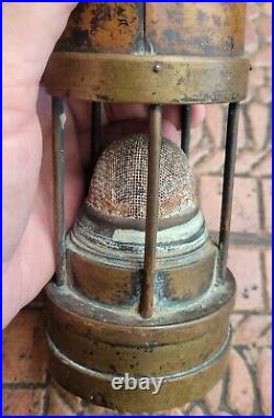 RARE Antique CANNOCK MINING & MINERALS STAFFS Lamp ARTS & CRAFTS