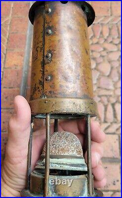 RARE Antique CANNOCK MINING & MINERALS STAFFS Lamp ARTS & CRAFTS