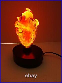 RARE LumiSource Red Human Heart Electra Plasma Lamp Glass Anatomy