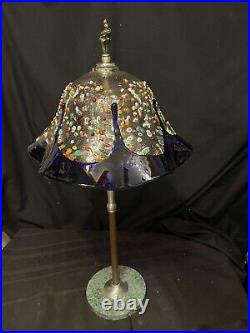 RARE Vintage Murano Millefiori Art Glass Lamp (Shade by Maestro Imperio Rossi)