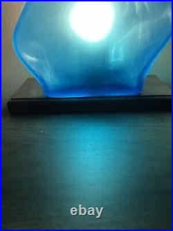Rare Blenko Blown Art Glass Electric Table Lamp /Nightlight