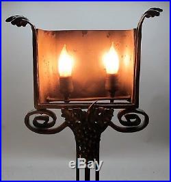 Rare FREDERICK CARDER for STEUBEN Torchiere Lamp c. 1926 antique art glass