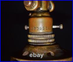 Rare Vintage Edwardian C-1911 heavy Brass Nautical Admiralty Gimbal ships lamp