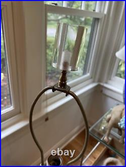Rare mid cenrury art glass lamp textured lamp 60s