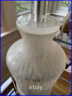 Rare mid cenrury art glass lamp textured lamp 60s