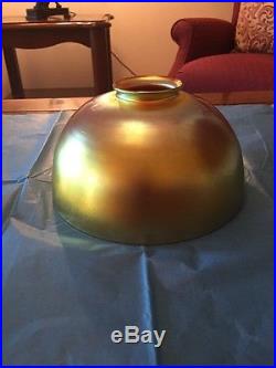STEUBEN DURAND QUEZAL aurene gold art glass Lamp Shade unmarked