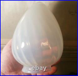 SWIRL art deco glass lamp globe murano italy vtg nuart frankart antique egg cone