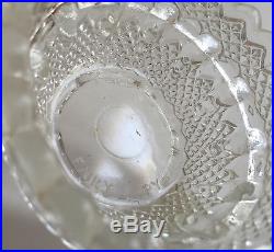 S Clarke Glass Fairy Lamp Bases (2) Burmese & Clear (Read Details)