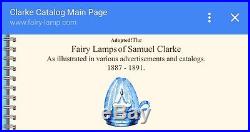 S Clarke Glass Fairy Lamp Bases (2) Burmese & Clear (Read Details)