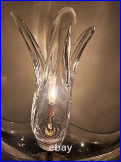 Scandinavian Art Glass Mid Century Modern Table Lamp Light