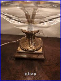 Scandinavian Art Glass Mid Century Modern Table Lamp Light