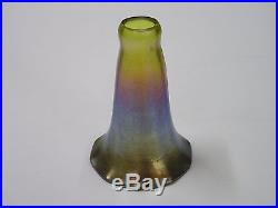 Signed LCT Favrile Iridescent Art Glass Lily Shade for Tiffany Studios Lamp NR