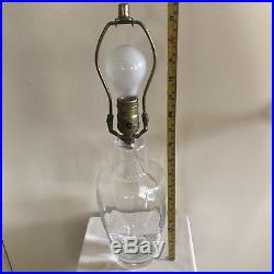 Signed Simon Pearce Hand-blown Glass Table Lamp