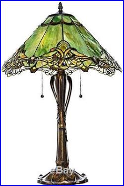 Stained Glass Table Lamp Tiffany Style Desk Art Deco Mission Craftsman Victorian