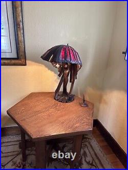 Stunning 30 Art Deco Nouveau Flying Lady Figural Tiffany Lamp Local Pickup Only