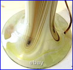 Swallowtail Studios 20 3/4 Tall Art Glass Lamp with Original Tag