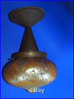TIFFANY Original LAVA art nouveau LAMP SHADE + free arts & crafts style MOUNT