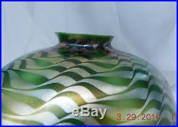 TIFFANY STUDIOS L. C. T. FAVRILE DECORATED ART GLASS SHADE EXCEPTIONAL