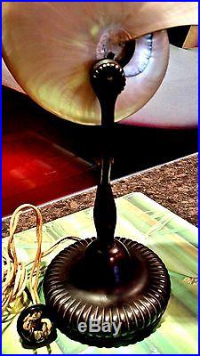TIFFANY STUDIOS ORIGINAL SIGNED NAUTILUS LAMP NO RESERVE