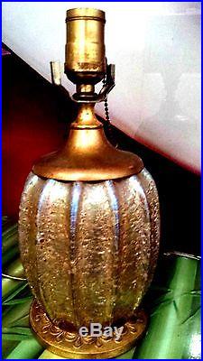 Tiffany Studios LCT Bronze Cypriot Glass Table Lamp Very Rare