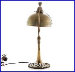 Tiffany Studios New York Bronze Table Lamp Signed