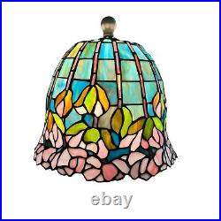 Tiffany Style Lamp Shade Mediterranean Bedside Stained Glass Lampshade Table