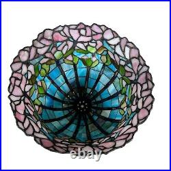 Tiffany Style Lamp Shade Mediterranean Bedside Stained Glass Lampshade Table