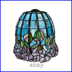 Tiffany Style Lamp Shade Mediterranean Bedside Stained Glass Lampshade Table