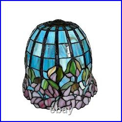 Tiffany Style Lamp Shade Mediterranean Bedside Stained Glass Lampshade Table