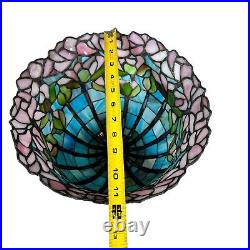 Tiffany Style Lamp Shade Mediterranean Bedside Stained Glass Lampshade Table