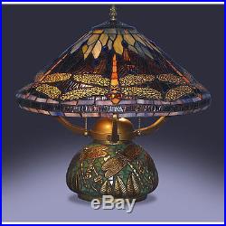 Tiffany Style Stained Glass Table Lamp Desk Art Deco Mission Craftsman Victorian