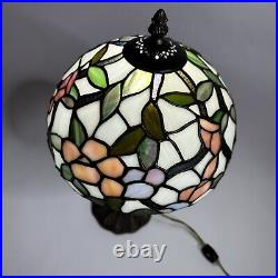 Tiffany Style Ying Long Vintage Floral Stained Glass Lamp