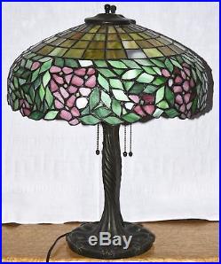 Unique Art Glass & Metal Co. Table Lamp Circa 1910