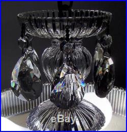 Vintage Petite Art Deco Floral Glass Shade Ceiling Lamp Light Fixture Chandelier