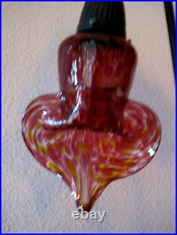 VTG 1979 Glasshouse Art Glass Three Light Flower Night Lamp 20 H Local Pick UP