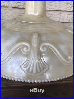 Vintage Antique Luster 16 Torchiere Glass Floor Lamp Shade Art Nouveau