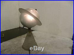 Vintage Art Deco Glass Saturn Worlds Fair Lamp