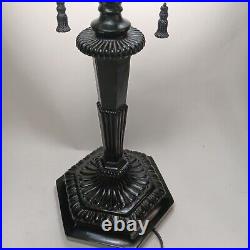 Vintage Art Deco Slag Glass Table Lamp SHIPPING INCLUDED