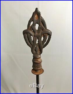 Vintage Art Nouveau 2 Bulb Brass & Slag Glass Table Lamp, Bridge Style, Stunning