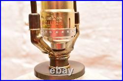 Vintage Barovier Toso Table Lamp Venetian TWIST Gold Fleck MURANO ART GLASS