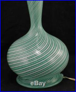 Vintage Dino Martens Mid-Century ModernMCMMurano Art Glass Swirl LampVGC