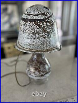 Vintage Hand Blown Glass 14.25 Table Lamp Incredible